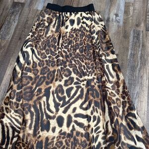 Leopard maxi skirt